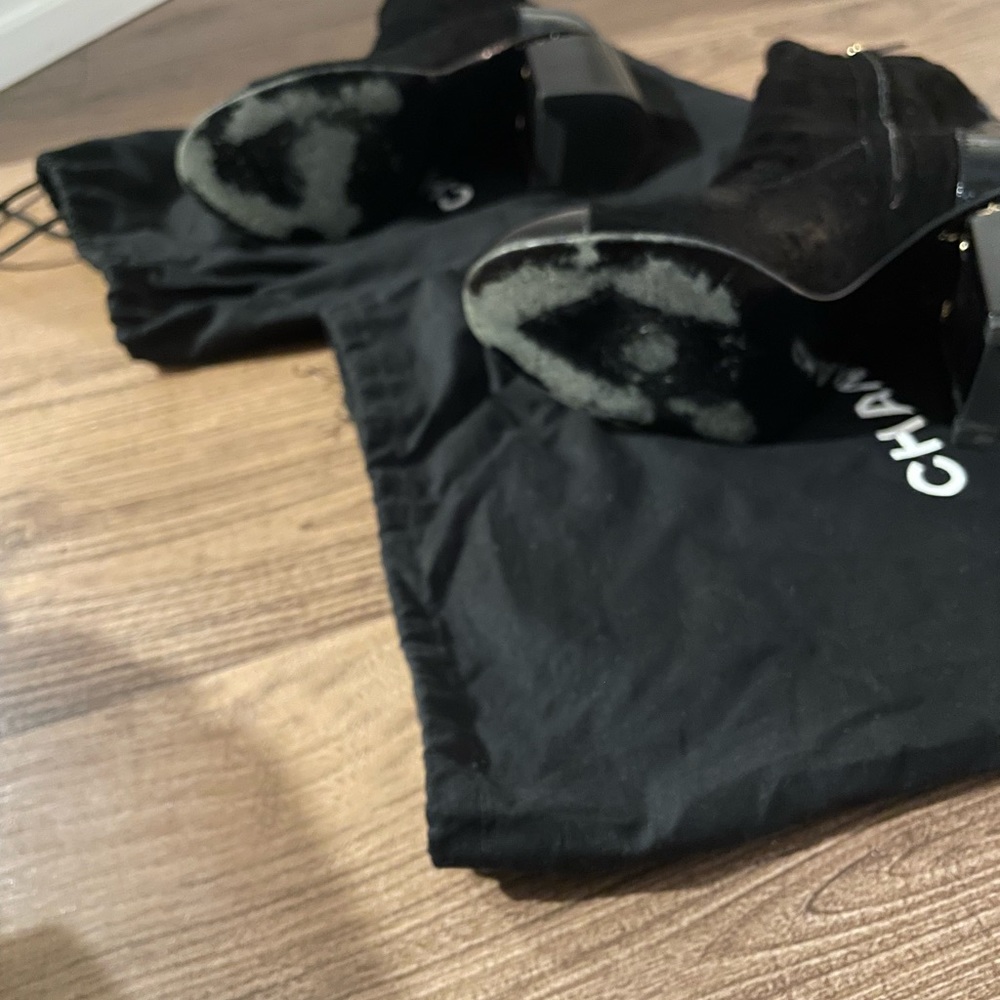 Chanel boots calfskin